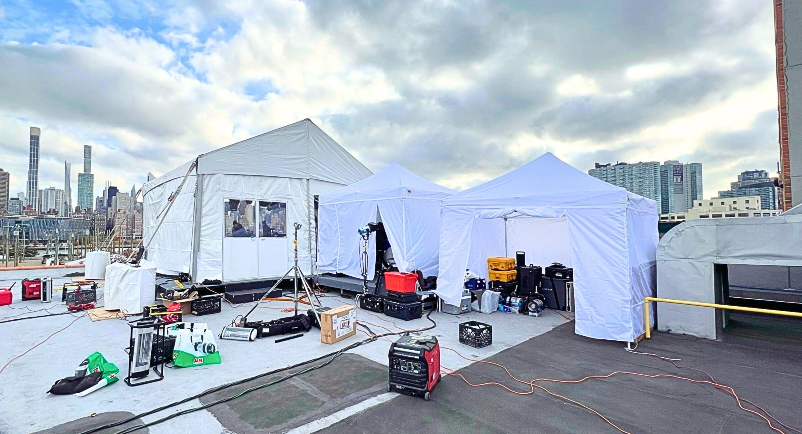 Film equipment storage tent climate controlled UAE